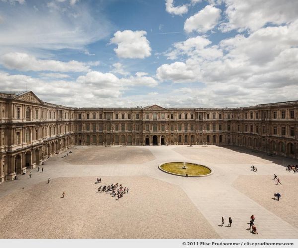 Overlooking the Cour Carré from the Louvre Museum, Paris, France, 2011 by Elise Prudhomme