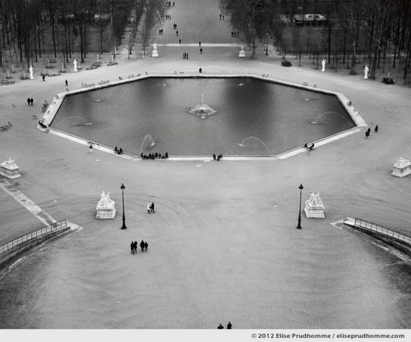 Surface, Tuileries Garden, Paris, France, 2011 (part of the series Yours, Mine, Le Nôtre's) by Elise Prudhomme.