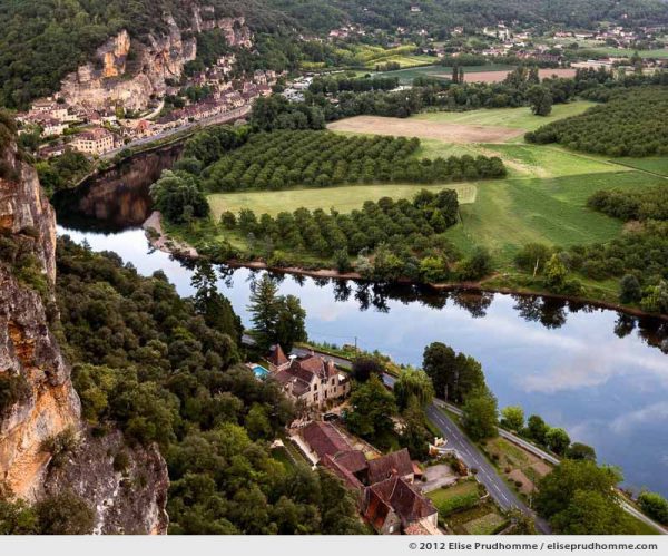 View of the Dordogne River from The Suspended Gardens of Marqueyssac, Vezac, France (series Notable Gardens of France) by Elise Prudhomme.