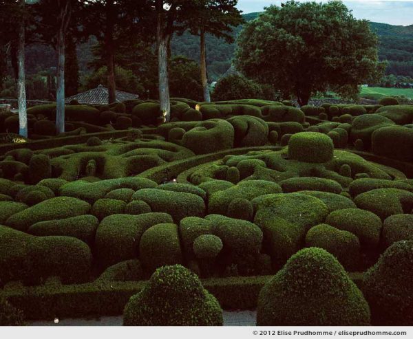 The Bastion by candlelight, The Suspended Gardens of Marqueyssac, Vezac, France (series Notable Gardens of France) by Elise Prudhomme.