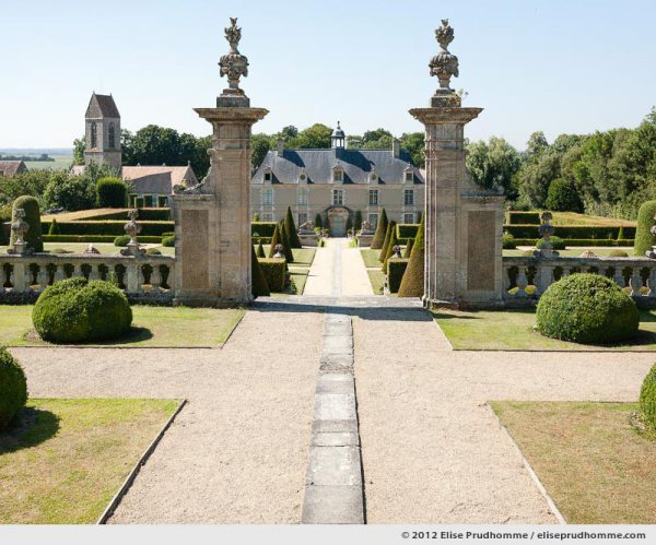 View of the château from the third terrace, Brecy Castle Gardens, Saint Gabriel Brécy, France. 2012 (series Notable Gardens of France) by Elise Prudhomme.