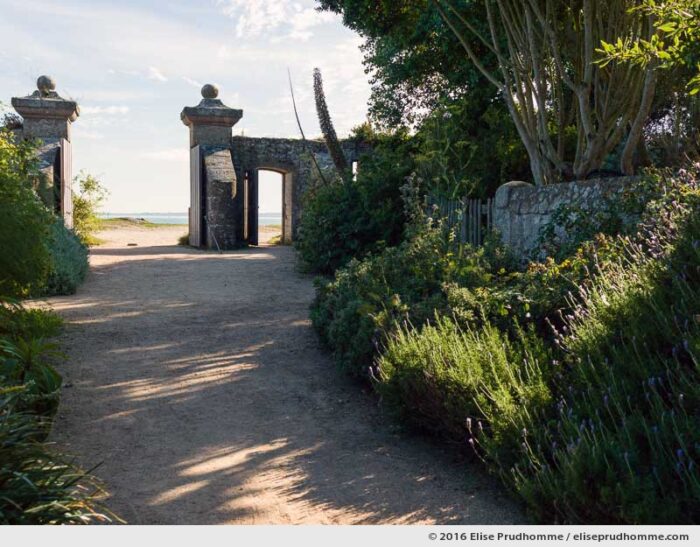 Entrance to the botanical garden (originally a lazaret), Tatihou Island, Saint-Vaast-la-Hougue, France