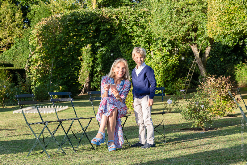 Garden Party during Patrimony Day 2018 to commemorate Barbara Wirth at Brécy Castle Gardens, Saint Gabriel Brécy, France.