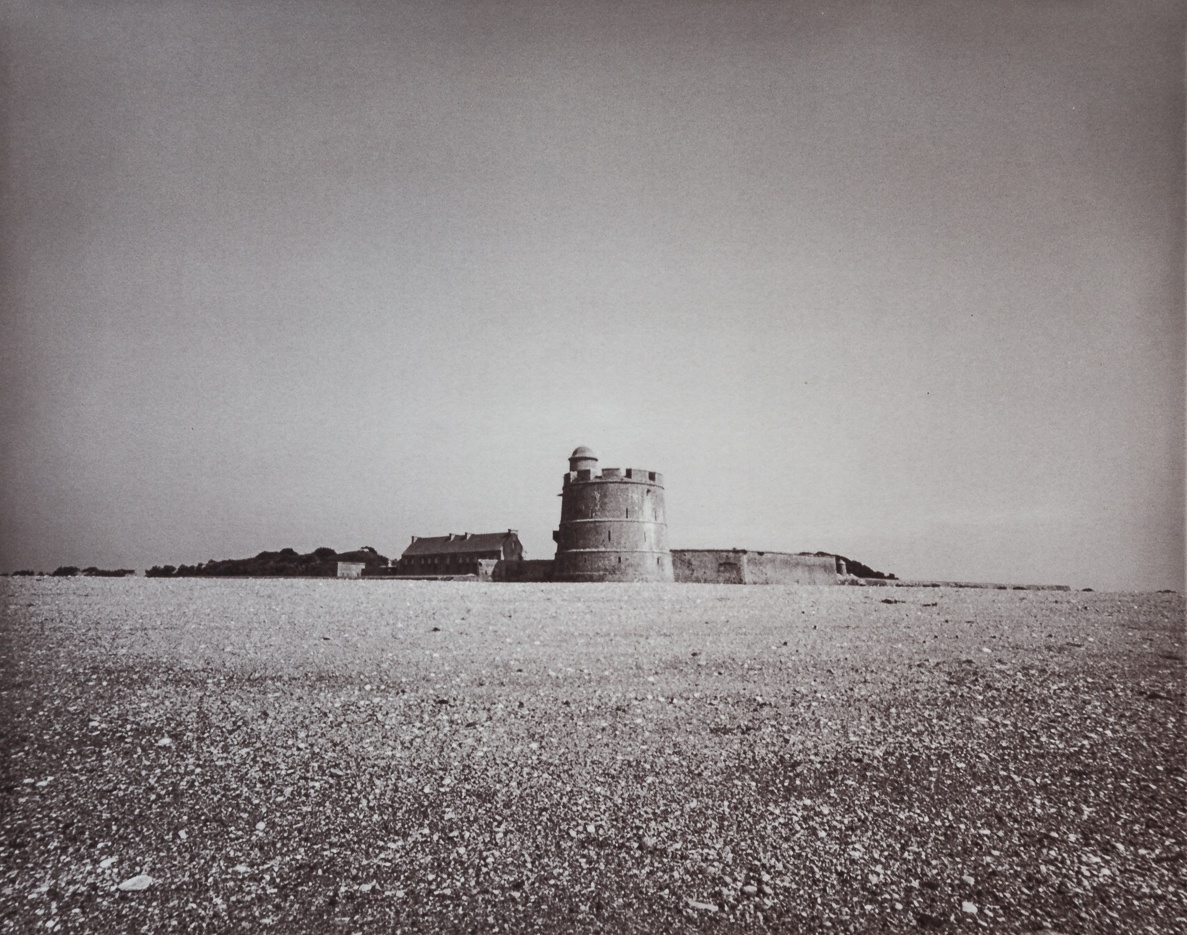Ile de Tatihou, Cotentin, France.  This gold-toned kallitype print is part of the series Ferric, a large format analog photography study printed with iron-based alternative photography processes.