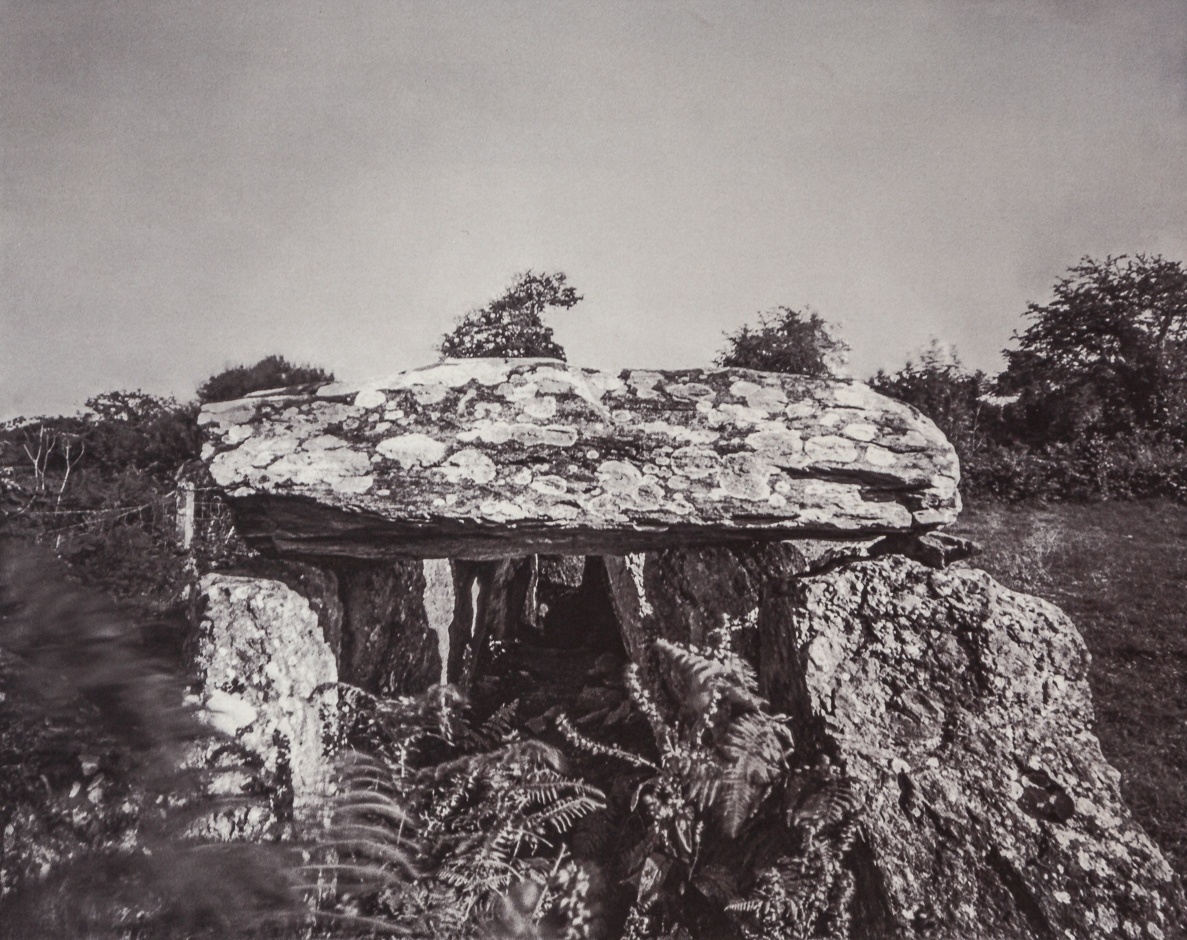 Allée couverte de la forge, Cotentin, France.  This palladium-toned kallitype print is part of the series Ferric, a large format analog photography study printed with iron-based alternative photography processes.