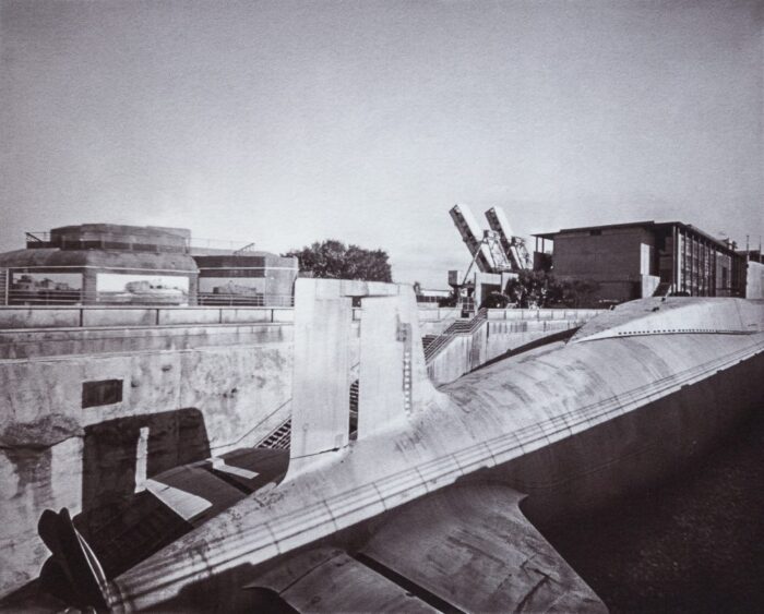 Le Redoutable, La Cité de la Mer, Cherbourg, France. This gold-toned Kallitype print is part of the series Ferric, a large format analog photography study printed with iron-based alternative photography processes.