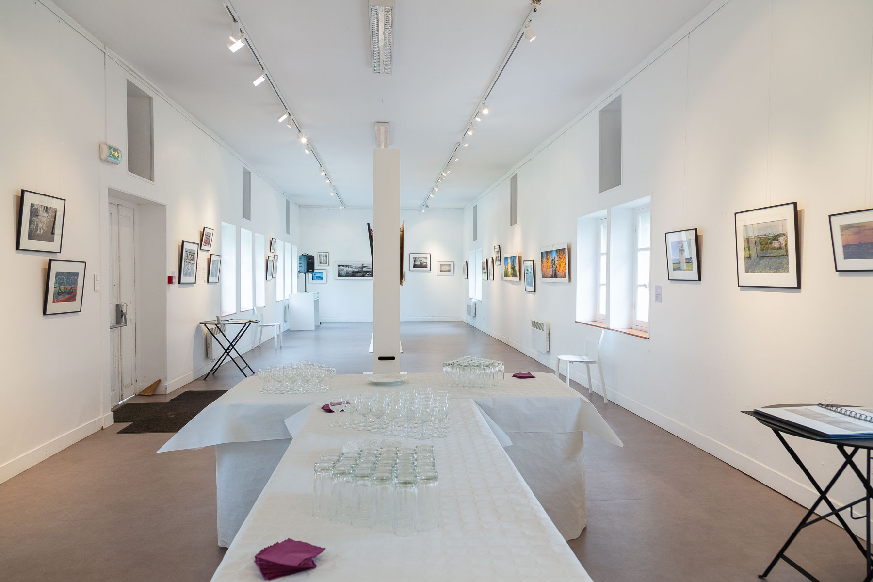 Exhibition Views of Coast-in-tint | Portrait of a Landscape by Elise Prudhomme at Chateau des Ravalet, Cherbourg en Cotentin, France.
