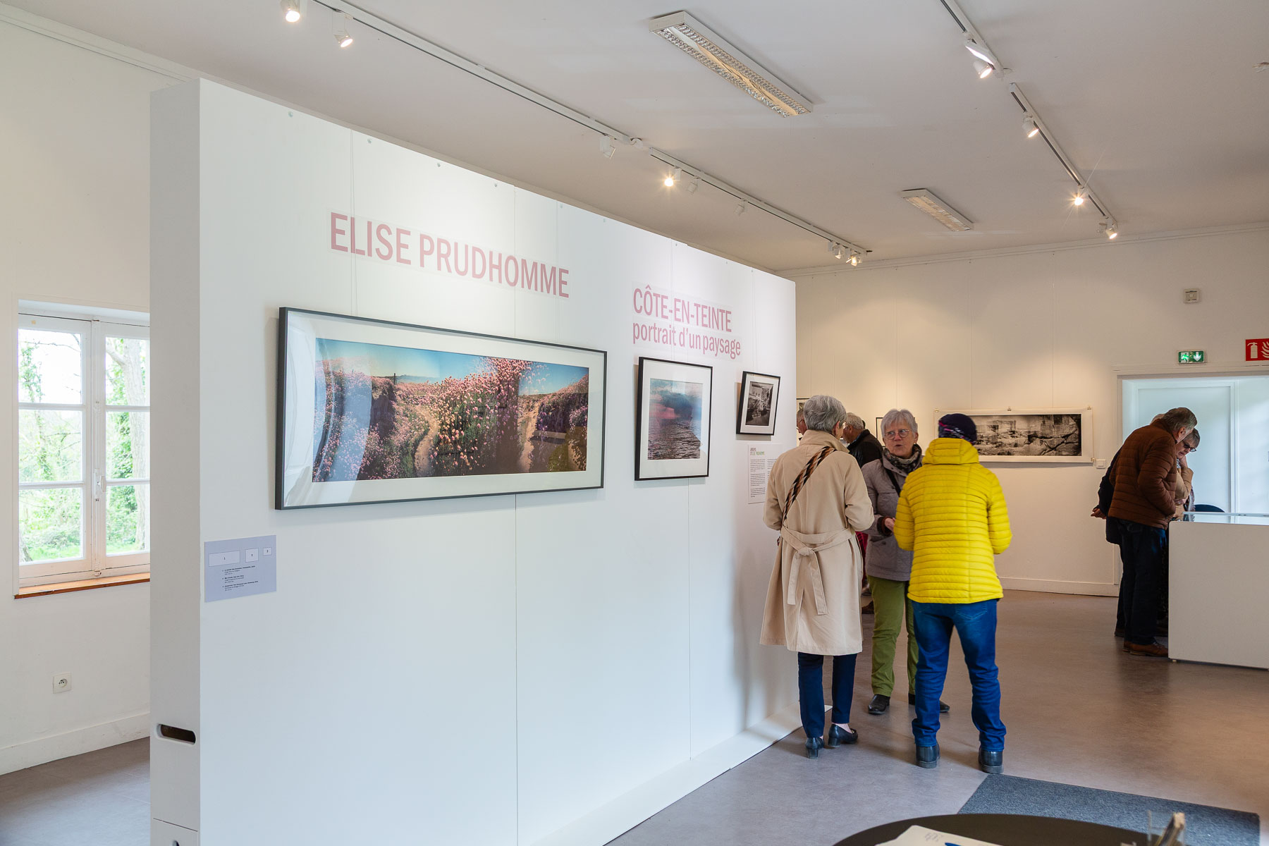 Exhibition Views of Coast-in-tint | Portrait of a Landscape by Elise Prudhomme at Chateau des Ravalet, Cherbourg en Cotentin, France.