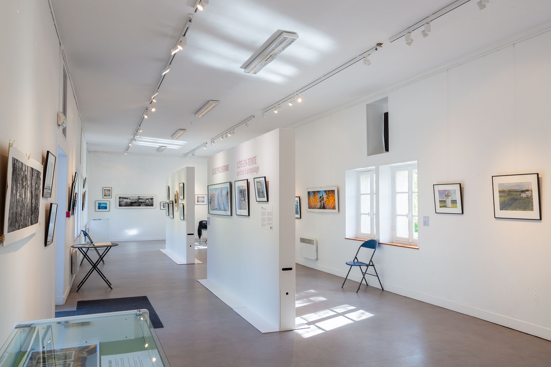 Exhibition Views of Coast-in-tint | Portrait of a Landscape by Elise Prudhomme at Chateau des Ravalet, Cherbourg en Cotentin, France.
