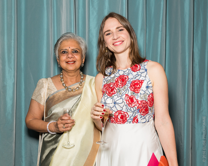 The bride and her mother-in-law during the wedding reception at the Cercle de l'Union Interalliée, Paris, France.