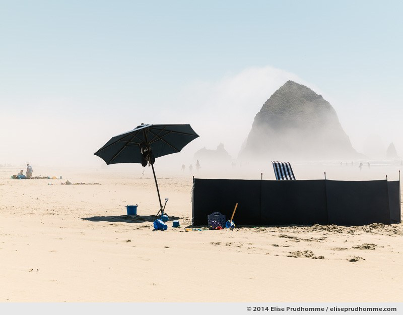 Remembering the painting by Vincent Van Gogh - La sieste, Cannon Beach, Oregon, USA, 2014 (series Wild Wild West) by Elise Prudhomme.