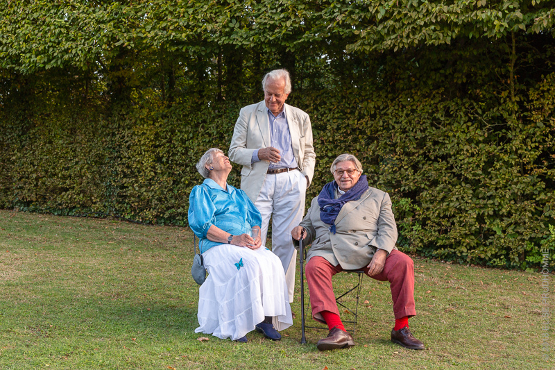 Garden Party during Patrimony Day 2018 to commemorate Barbara Wirth at Brécy Castle Gardens, Saint Gabriel Brécy, France. 