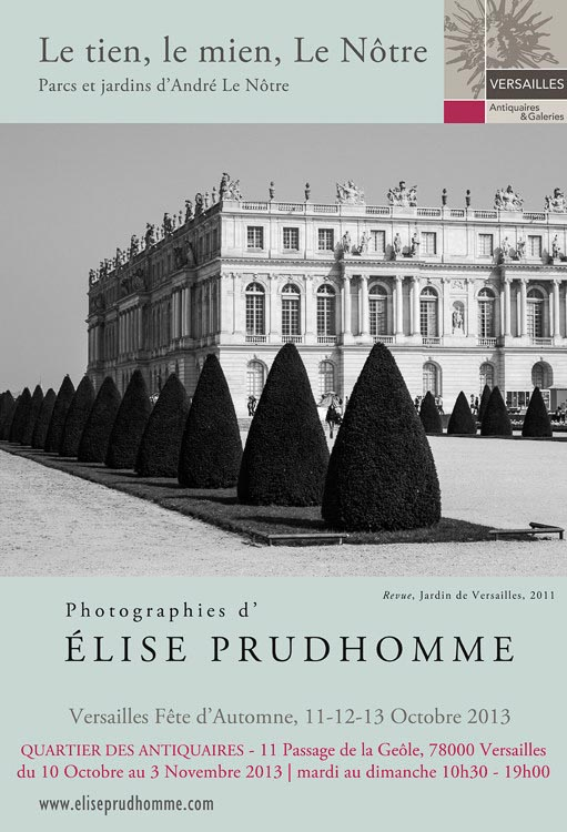 Exhibition poster for Artistes dans la rue in Versailles 2013