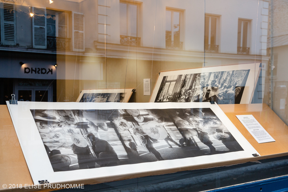 Images taken at opening night of the photography exhibition "Lieux-dits" by Elise Prudhomme at Studio Galerie B&B in Paris, France.