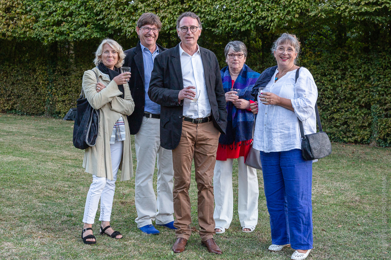 Garden Party during Patrimony Day 2018 to commemorate Barbara Wirth at Brécy Castle Gardens, Saint Gabriel Brécy, France. 