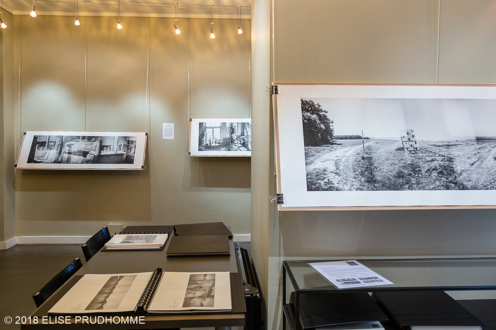 Images taken at opening night of the photography exhibition "Lieux-dits" by Elise Prudhomme at Studio Galerie B&B in Paris, France.