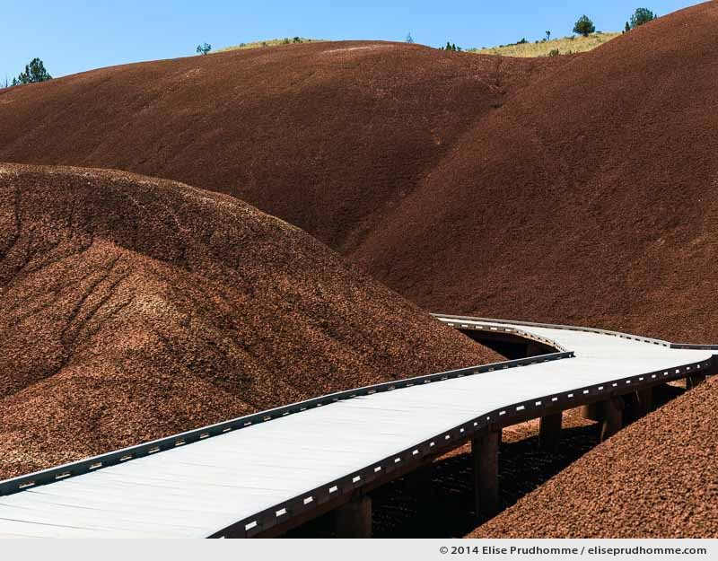Painted Cove Trail Boardwalk, The Painted Hills, John Day, Oregon, USA. 2014 (series Wild Wild West) by Elise Prudhomme.