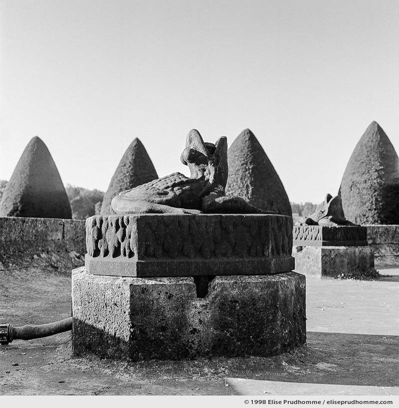 Fountain detail, Vaux-le-Vicomte Castle and Garden, Maincy, France. 1998 (series Yours, Mine, Le Nôtre's) by Elise Prudhomme.