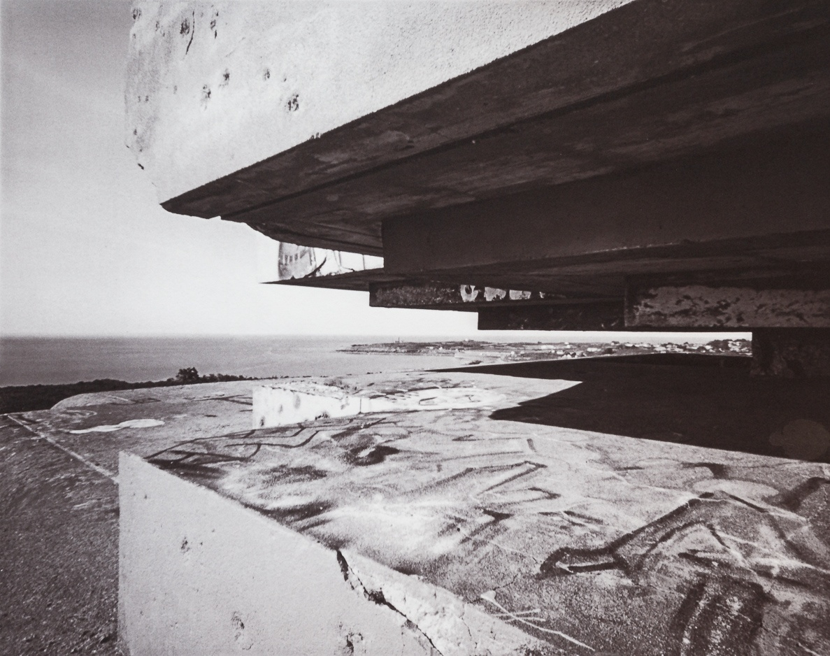 La Feberliquette, Batterie de la Brulay, Cotentin, France. This gold-toned kallitype print is part of the series Ferric, a large format analog photography study printed with iron-based alternative photography processes.