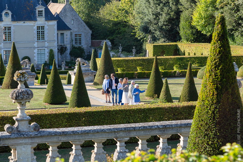 Garden Party during Patrimony Day 2018 to commemorate Barbara Wirth at Brécy Castle Gardens, Saint Gabriel Brécy, France. 