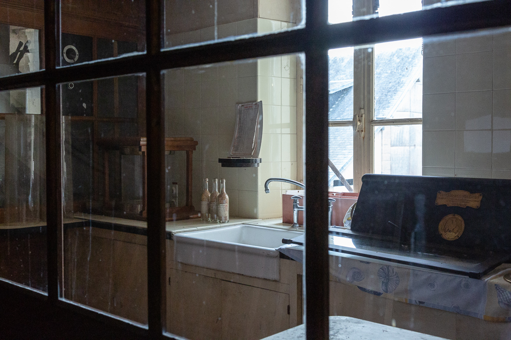 Testing laboratory for flour qualities and properties at the Saint Gabriel Flour Mill.  Restoration of the Saint-Gabriel Flour Mill, Saint-Gabriel-Brecy, France.