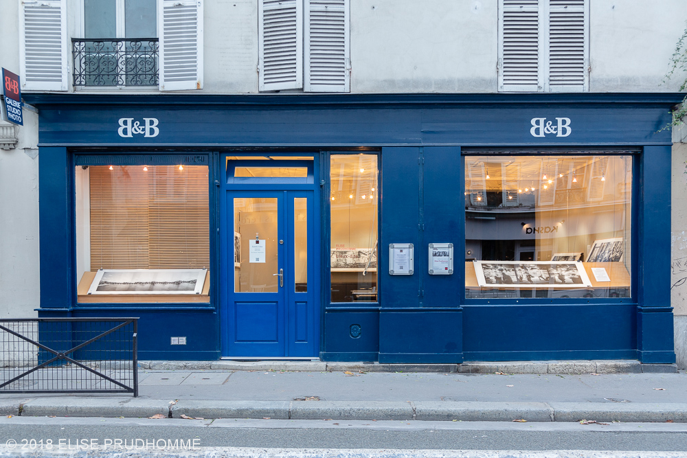 Images taken at opening night of the photography exhibition "Lieux-dits" by Elise Prudhomme at Studio Galerie B&B in Paris, France.