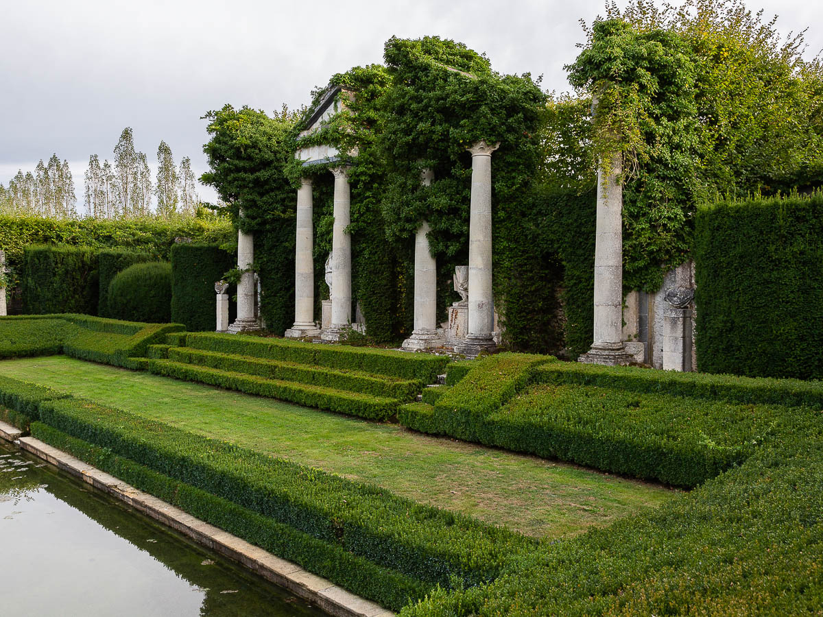 Outdoor amphitheater, Château du Champ de Bataille, Normandy, France.
