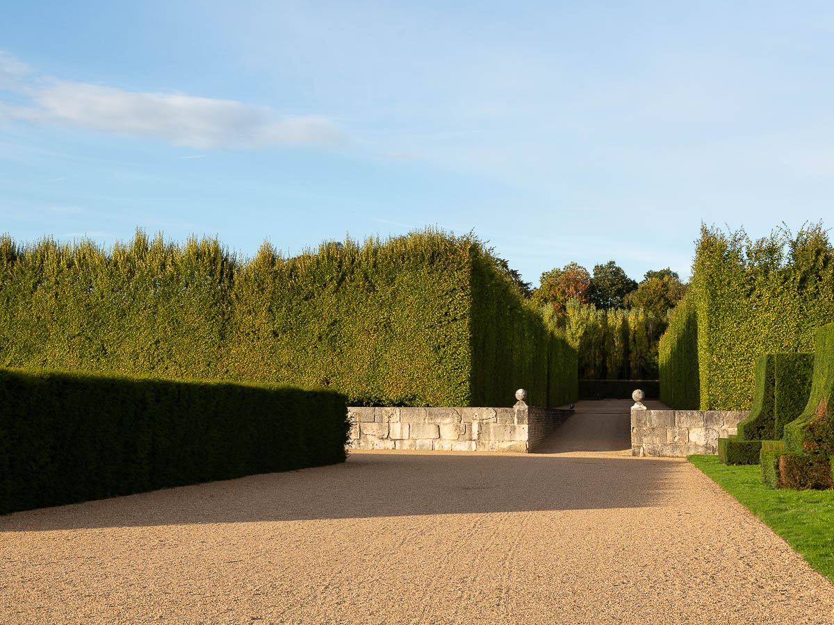 Bordering groves of the Chateau du Champ de Bataille, Normandy, France