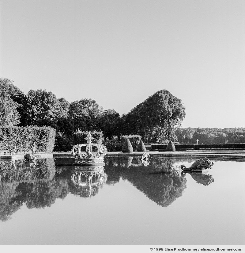 Parterre de la Couronne, Study 1, Vaux-le-Vicomte Castle and Garden, Maincy, France. 1998 (series Yours, Mine, Le Nôtre's) by Elise Prudhomme.