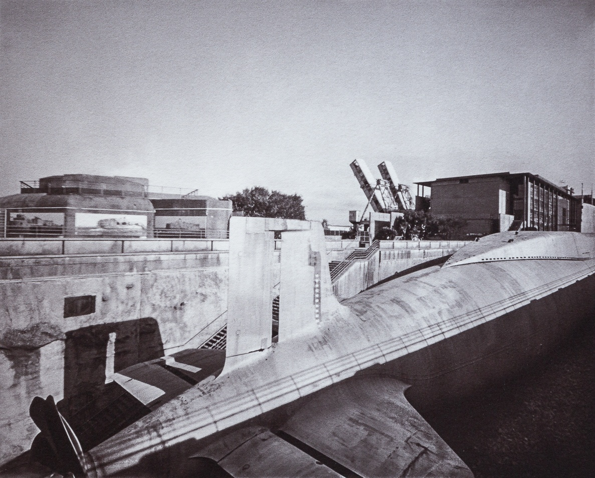 Le Redoutable, La Cité de la Mer, Cherbourg, France. This gold-toned Kallitype print is part of the series Ferric, a large format analog photography study printed with iron-based alternative photography processes.